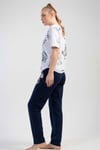 Vienetta Kadın (Gri Melanj) Kısa Kollu Pijama Takımı 1110520690 