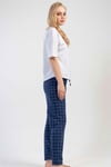 Vienetta Kadın (Gri Melanj) Kısa Kollu Pijama Takımı 1100460253