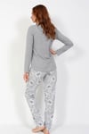 Vienetta Kadın (Gri Melanj) Uzun Kollu Pijama Takımı 0050630164 
