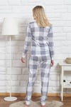 Vienetta Kadın Gri Uzun Kol Manşetli Pijama Takım 0042341722 