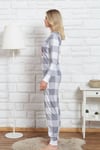 Vienetta Kadın Gri Uzun Kol Manşetli Pijama Takım 0042341722 