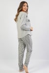 Vienetta Kadın (Gri) Uzun Kollu Pijama Takım 1053101962 