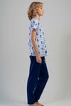 Vienetta Kadın (İndigo) Kısa Kollu Pijama Takımı 1112890297 