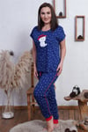 Vienetta Kadın Kısa Kollu Battal Pijama Takımı