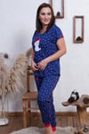 Vienetta Kadın Kısa Kollu Battal Pijama Takımı