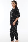 Vienetta Kadın Kısa Kollu Battal Pijama Takımı