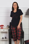 Vienetta Kadın Kısa Kollu Battal Pijama Takımı