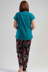 Vienetta Kadın Kısa Kollu Büyük Beden Pijama Takımı