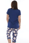 Vienetta Kadın Kısa Kollu Caprı Battal Pijama Takımı