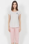 Vienetta Kadın Kısa Kollu Caprı Pijama Takımı