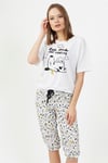 Vienetta Kadın Kısa Kollu Caprı Pijama Takımı