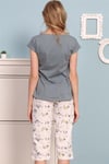 Vienetta Kadın Kısa Kollu Caprı Pijama Takımı