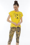 Vienetta Kadın Kısa Kollu Caprı Pijama Takımı