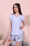 Vienetta Kadın Kısa Kollu Şortlu Pijama Takımı