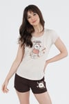 Vienetta Kadın Kısa Kollu Şortlu Pijama Takımı