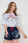 Vienetta Kadın Kısa Kollu Şortlu Pijama Takımı