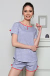 Vienetta Kadın Kısa Kollu Şortlu Pijama Takımı