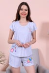 Vienetta Kadın Kısa Kollu Şortlu Pijama Takımı