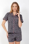 Vienetta Kadın Kısa Kollu Şortlu Pijama Takımı