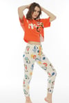 Vienetta Kadın (Oranj) Kısa Kollu Pijama Takımı 0121356580