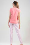 Vienetta Kadın (Pembe) Kısa Kollu Altı Çizgili Pijama Takımı 1114432161