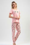 Vienetta Kadın (Pembe) Kısa Kollu Pijama Takımı 1110255157 