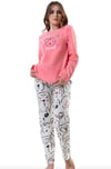 Vienetta Kadın Pembe Polar Uzun Kollu Pijama Takımı 2030290353