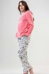 Vienetta Kadın Pembe Polar Uzun Kollu Pijama Takımı 2030290353