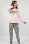 Vienetta Kadın (Pembe) Uzun Kollu Pijama Takımı 1053101962