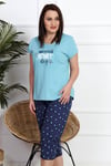 Vienetta Kadın Pijama Caprı Battal