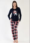 Vienetta Kadın Siyah Uzun Kollu Pijama Takımı