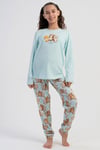 Vienetta Kids 5031933197 Kız Çocuk Uzun Kollu Pijama Takımı