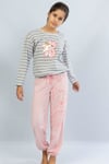 Vienetta Kız (Gri) Çocuk Uzun Kollu Pijama Takımı 1051230000