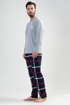 Vienetta Man 2041870013 Erkek Uzun Kollu Pijama Takımı