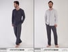 Vienetta Man 3050222106 Erkek Uzun Kollu P.Suprem Pijama Takımı