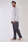 Vienetta Man 3050222106 Erkek Uzun Kollu P.Suprem Pijama Takımı