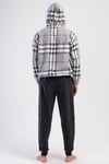 Vienetta Man 4030580188 Erkek Polar Kapuşonlu Uzun Kollu Pijama Takımı