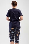Vienetta (Mavi) Kadın Kısa Kollu Kaprili Büyük Beden Pijama Takımı 1101708975
