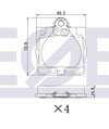 FREN BALATA ARKA E SERISI (W210) E 200 1995-2002 / (W210) E 270 CDI 1995-2002/ (W210) E 280 1995-2002/ (W210) E 220 CDI 1995-2002/ C SERISI (W203) C