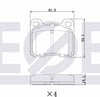 FREN BALATA ARKA MERCEDES 190 (W201) 2.0 1982-1993 / 190 (W201) D 2.5 1982-1993 A0014200120 A0004208820