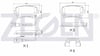 FREN BALATASI ARKA FISLI T5 1.9 TDI 2003-2011/ T5 2.5 TDI 2003-2011 7H0698451A 7H0698451B 7H0698451C 7H0698451D