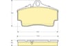 FREN BALATASI ARKA PORSCHE 911-CAYMEN-BOXSTER 1996> 16,2mm /21792 -98735293900-99635293000-99635293003