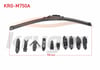 SILECEK SUPURGESI MUZ TIPI 11 APARATLI 750mm UNIVERSAL