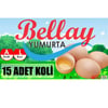 Bellay Yumurta 15 Adet Koli L Boy Sarı
