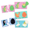 Djeco İkili Puzzle - Funny Eggs