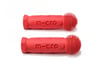 HANDLES RUBBER BRIGHT CORAL