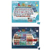 Janod 100 ve 200 Parça İkili Puzzle - Gemi