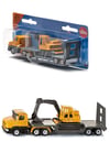 Low Loader With Excavator
