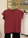 Bordo Yarım Kol Tshirt