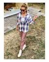 Gül Kurusu Deri Pantolon
